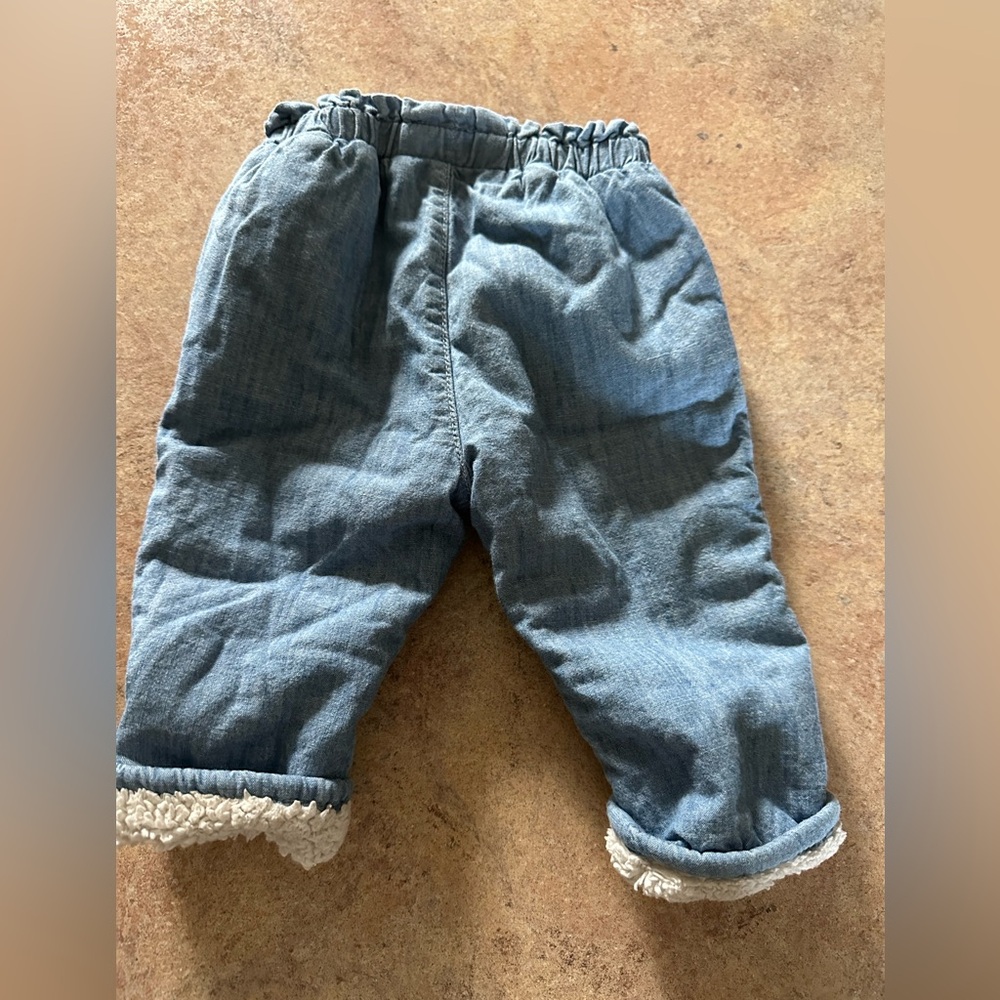 GAP Kids Blue Jeans with Heart Patches - Picture 2 of 4